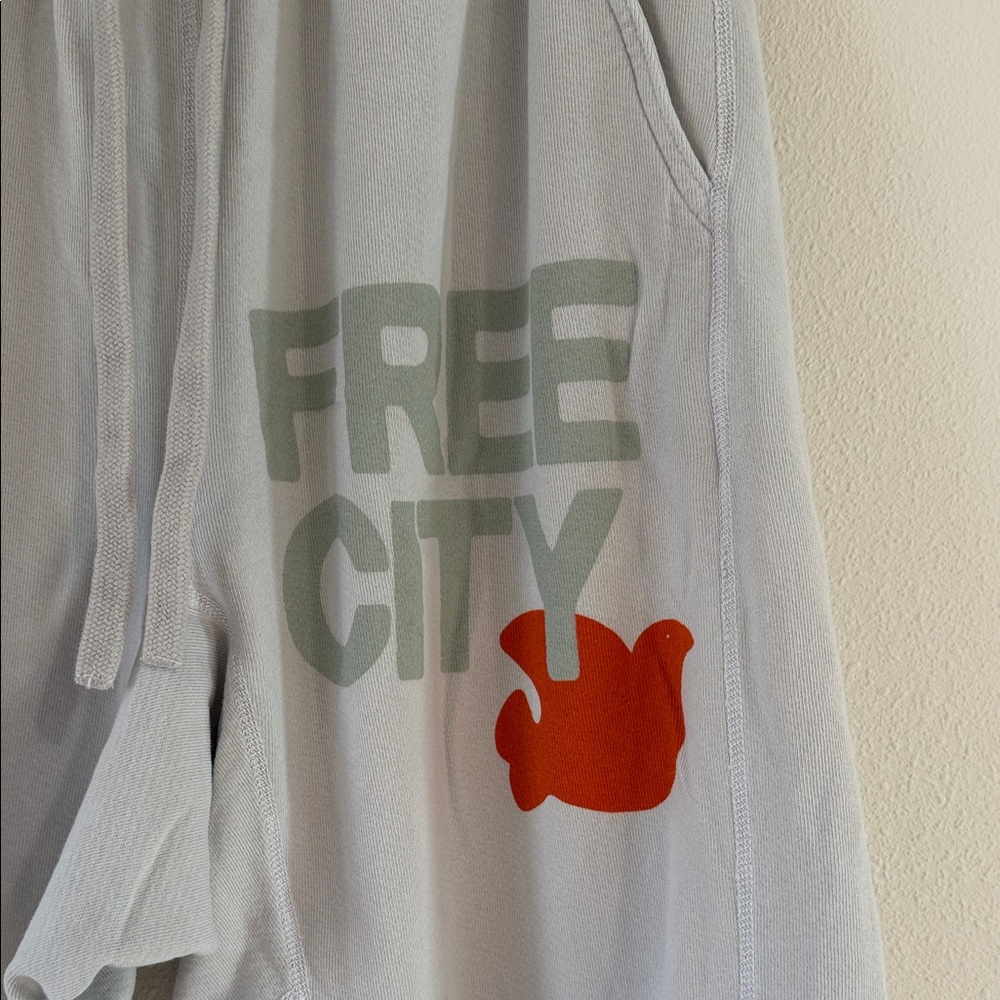 Freecity GREY  Sweatpants with Red Logo - Picture 4 of 7